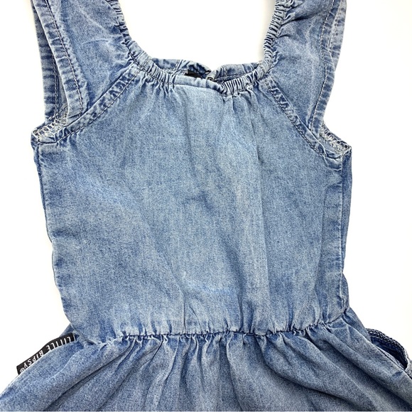 Little Bipsy Denim Flutter Dress - Picture 6 of 6